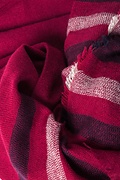 Red Atlanta Stripe Knit Scarf Photo (1)