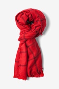 Red Cologne Gingham Scarf Photo (0)