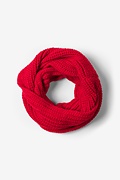 Red Concord Knit Infinity Scarf Photo (0)