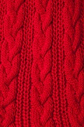 Red Geneva Cable Knit Infinity Scarf Photo (1)