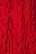 Red Geneva Cable Knit Infinity Scarf Photo (1)