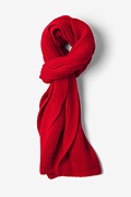 Red Kingston Knit Scarf Photo (0)