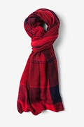 Red London Tartan Scarf Photo (0)