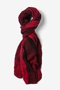 Red Rochester Check Scarf Photo (0)