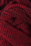 Red Seattle Striped Knit Scarf Photo (1)