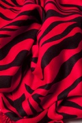 Red Zebra Print Pashmina Scarf Photo (1)