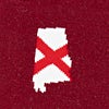 Red Carded Cotton Alabama State Flag