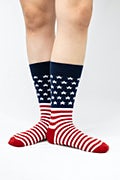 American Flag Red Medium-Large Sock Photo (1)