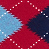 Red Carded Cotton Argyle Assassin Medium-Large Sock