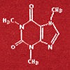 Red Carded Cotton Caffeine Molecule