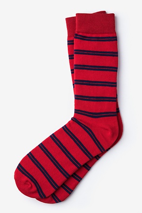 Culver Stripe Red Sock