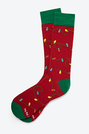 _Light Up My Life Red Medium-Large Sock_