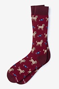 Golden Retriever Red Sock Photo (0)