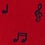 Music Note Red Sock