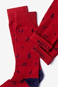 Music Note Red Sock Photo (2)