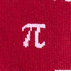 Red Carded Cotton Pi Is Forever Medium-Large Sock