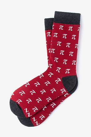 PI is Forever Red Small-Medium Sock