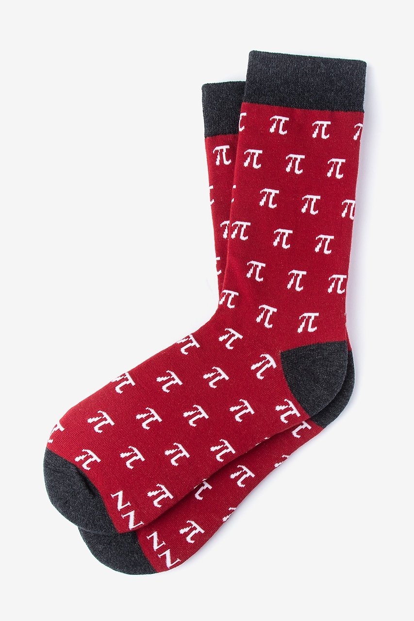 PI is Forever Red Women's Sock Photo (0)