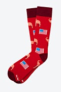 Red Carded Cotton Republican Elephants