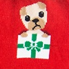 Red Carded Cotton Santa's Li'l Yelpers Small-Medium Sock