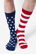 Stars & Stripes Red Sock Photo (1)