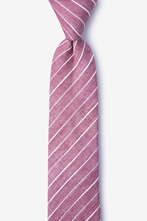 Ash Red Skinny Tie