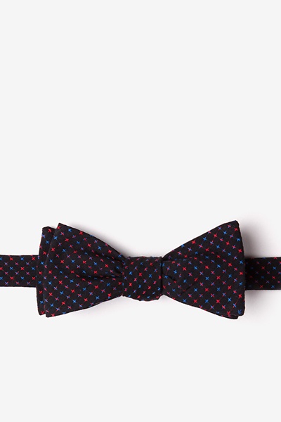 Red Cotton Ashland Skinny Bow Tie