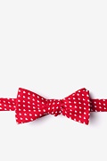 Bandon Red Skinny Bow Tie Photo (0)