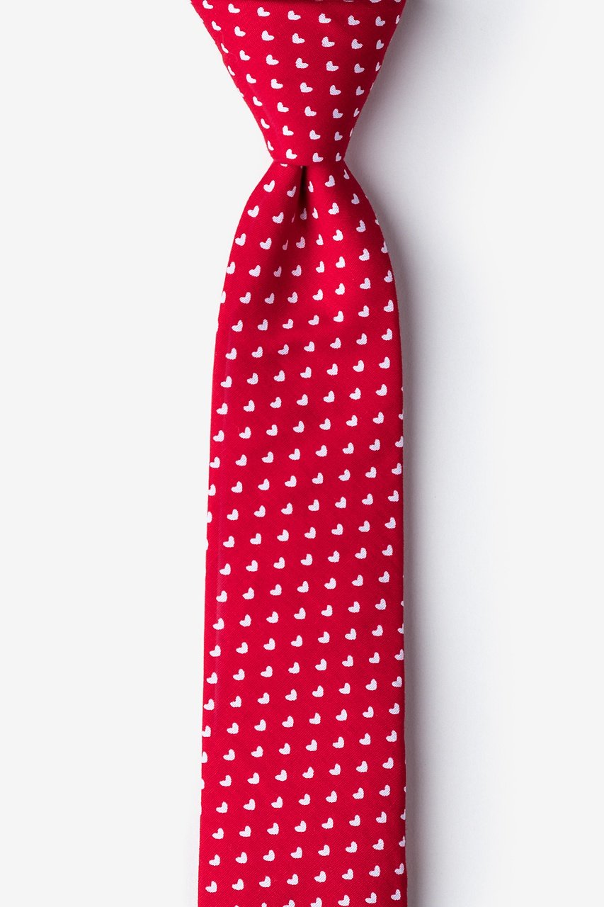 Bandon Red Skinny Tie Photo (0)