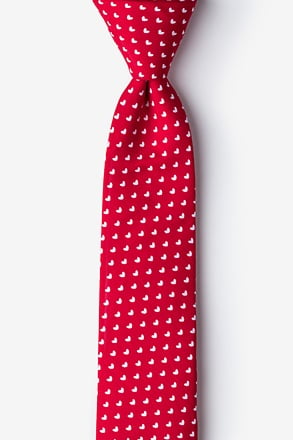 Bandon Red Skinny Tie