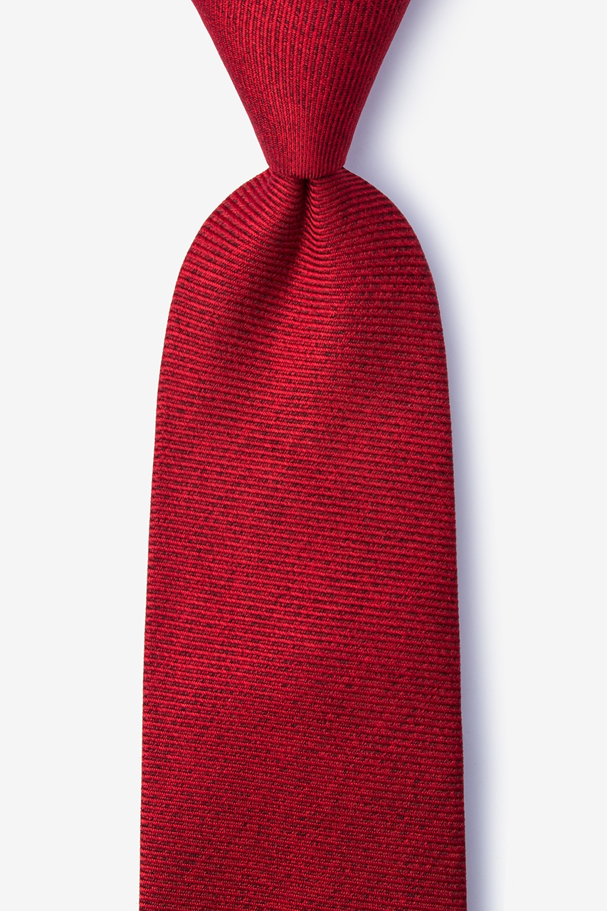 Beau Red Extra Long Tie Photo (0)