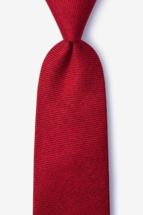 _Beau Red Extra Long Tie_