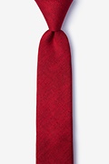 Beau Red Skinny Tie Photo (0)