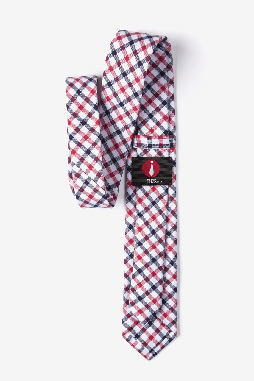 Red Cotton Benniton Skinny Tie | Ties.com