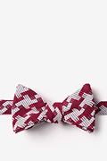 Buckeye Thick Red Self-Tie Bow Tie Photo (0)