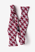 Buckeye Thick Red Self-Tie Bow Tie Photo (1)