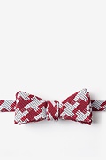 Buckeye Thick Red Skinny Bow Tie Photo (0)