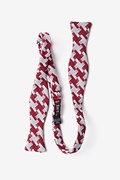 Buckeye Thick Red Skinny Bow Tie Photo (1)