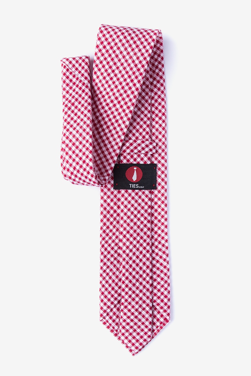 Chardon Red Extra Long Tie Photo (1)