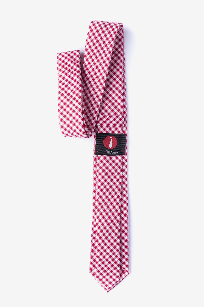 Chardon Red Skinny Tie Photo (1)