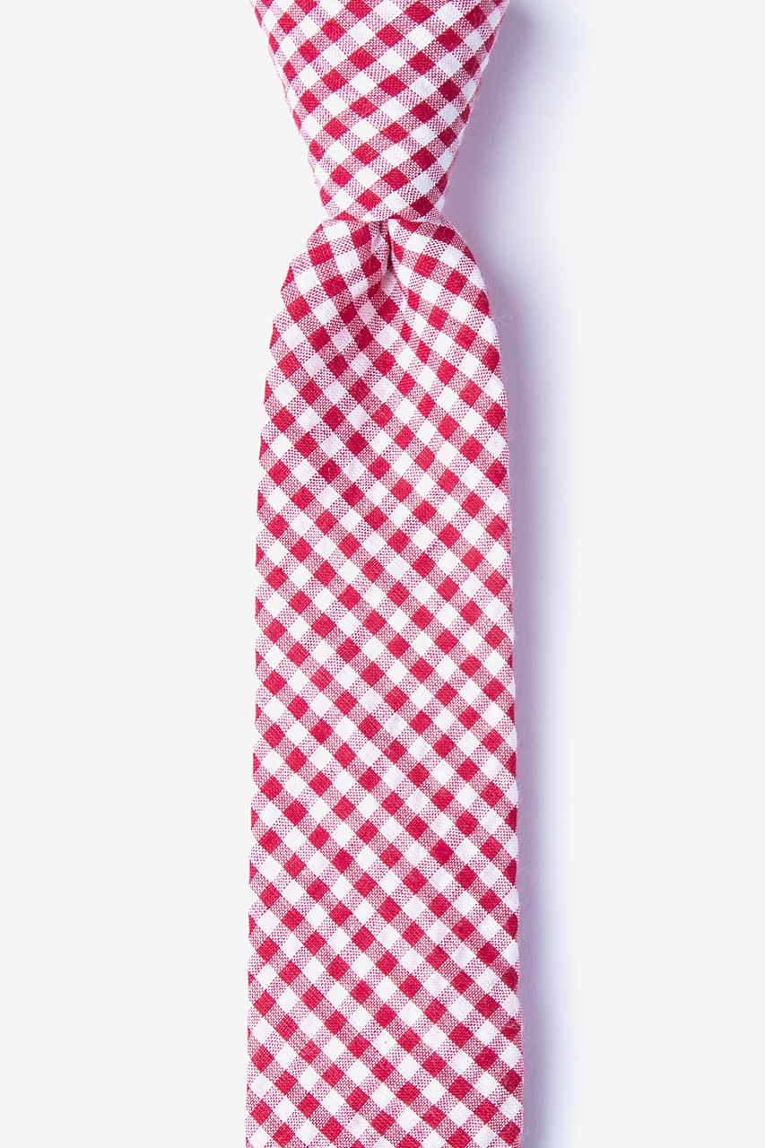 Chardon Red Skinny Tie Photo (0)