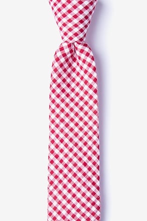 Chardon Red Skinny Tie