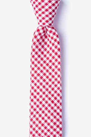 _Chardon Red Skinny Tie_