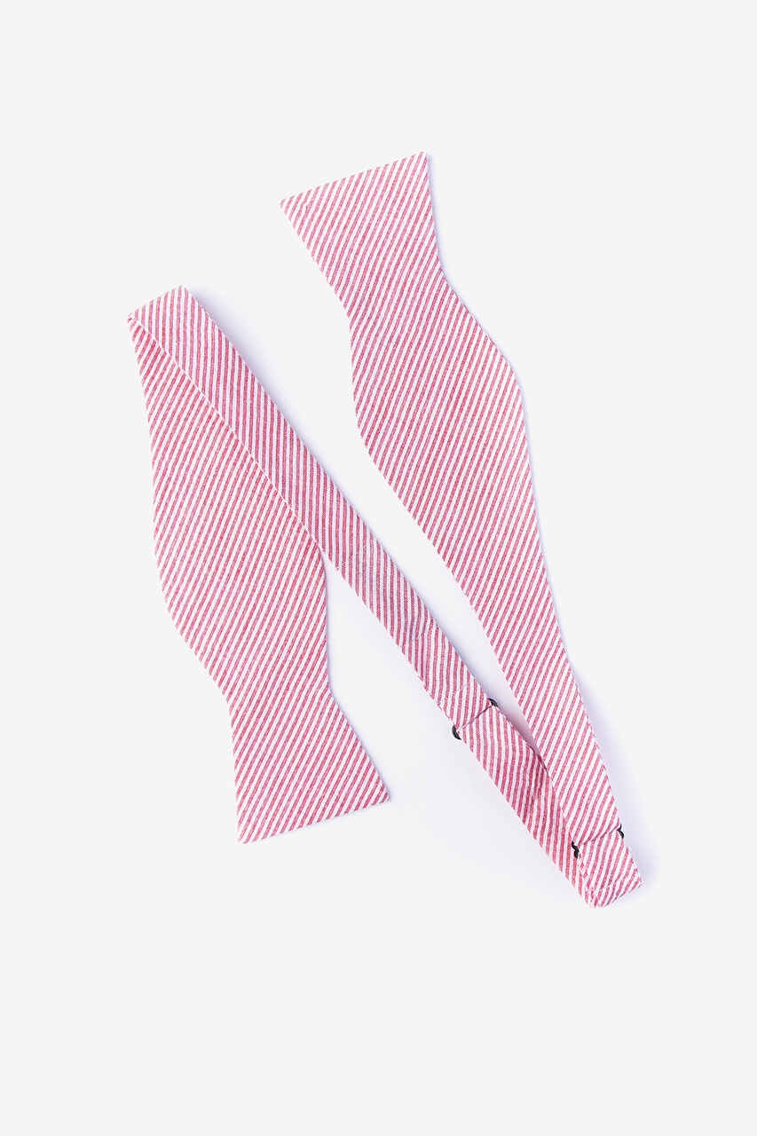 Cheviot Red Self-Tie Bow Tie Photo (1)