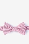 Cheviot Red Self-Tie Bow Tie Photo (0)