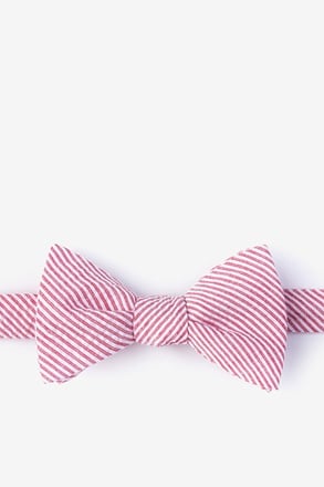 Cheviot Red Self-Tie Bow Tie