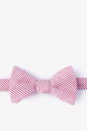 _Cheviot Red Self-Tie Bow Tie_