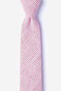 Cheviot Red Skinny Tie Photo (0)