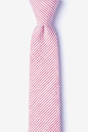 Cheviot Red Skinny Tie