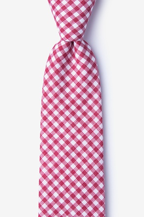 Clayton Red Extra Long Tie